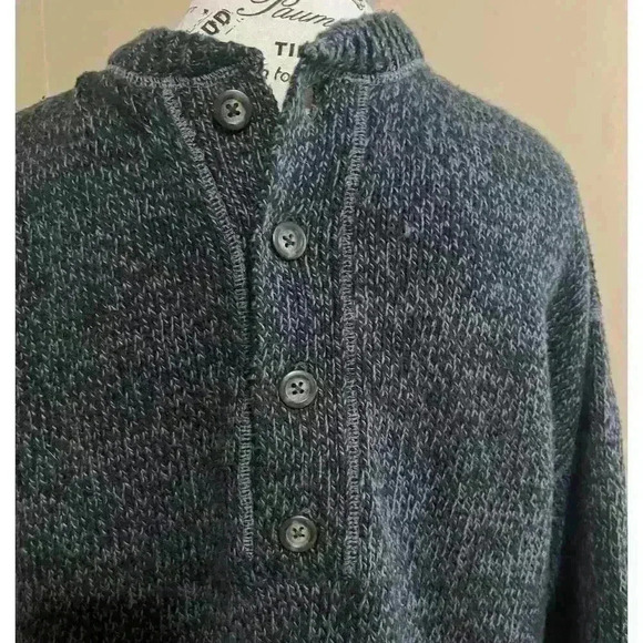 VTG American Eagle Outfitters 1980’s Knit Cotton Sweater Dark Gray Mens Medium - Picture 5 of 7